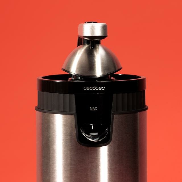 Cecotec Xqueeze Retrojuice 600 Steel 600 W Negro, Metálico