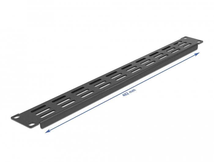 19? Netzwerkschrank Panel Mit Lüftungsschlitzen Horizontal 1 He Schwarz