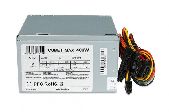 EAN 5901443051954 - iBox CUBE II unidad de fuente de alimentación 400 W 20+4 pin ATX ATX Plata imagen 1