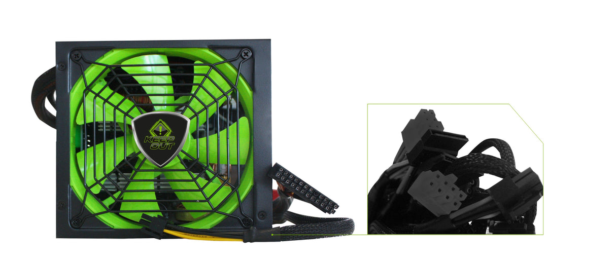 Fuente De Alimentacion Keepout 1000w Modular Gaming 1000w/ Ventilador 140mm/ Modular