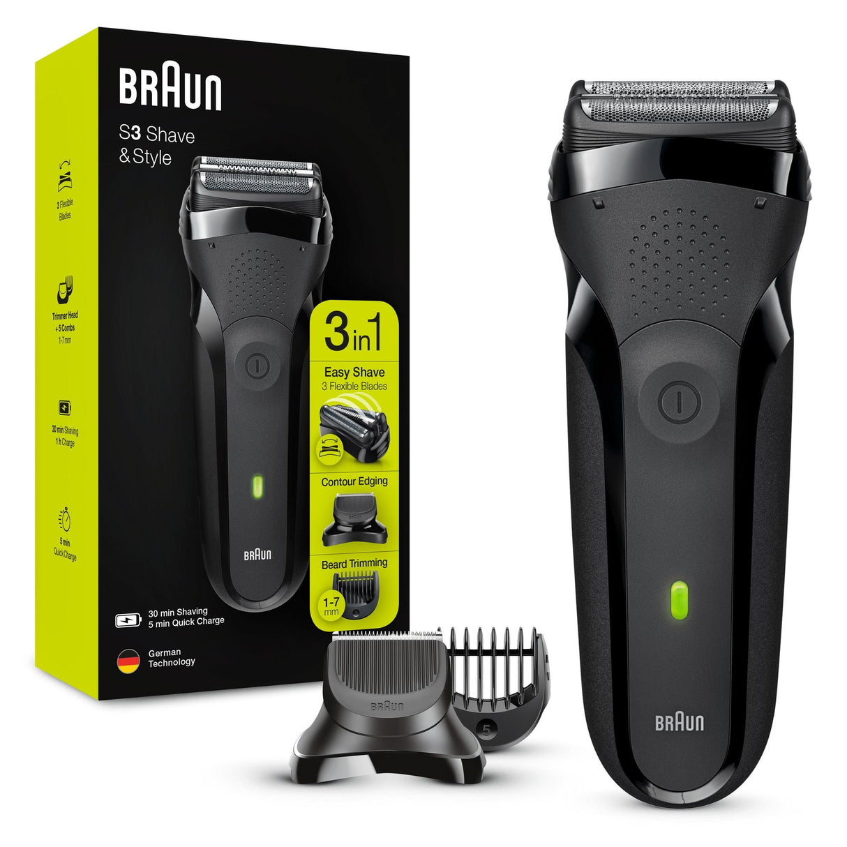 EAN 4210201276357 - Braun Series 3 81702941 afeitadora Máquina de afeitar de láminas Recortadora Negro imagen 2