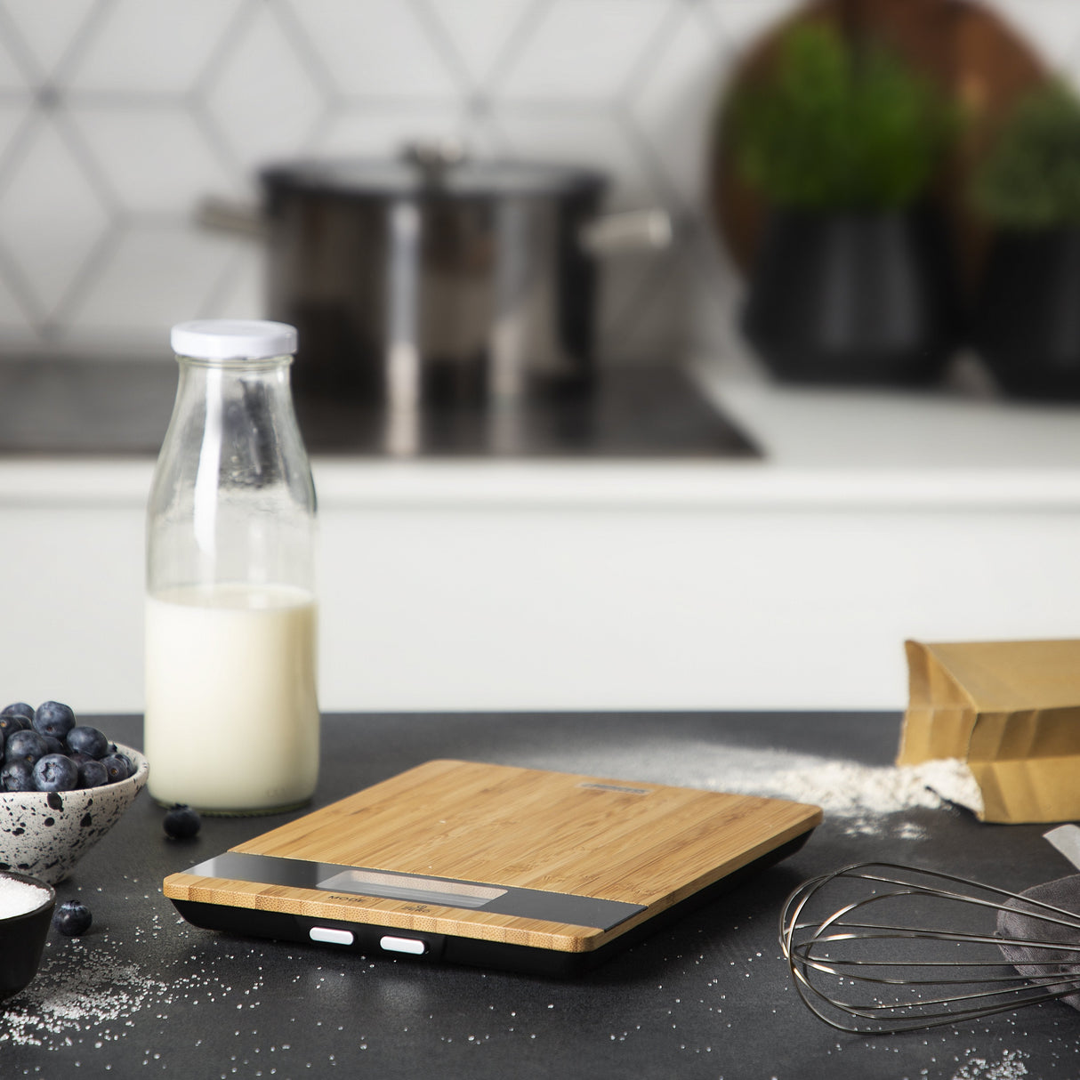 Báscula De Cocina Electrónica Princess 4492944/ Hasta 5kg/ Bambú