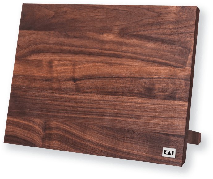 Bloque De Cuchillos Magnetico Kai Shun Nogal