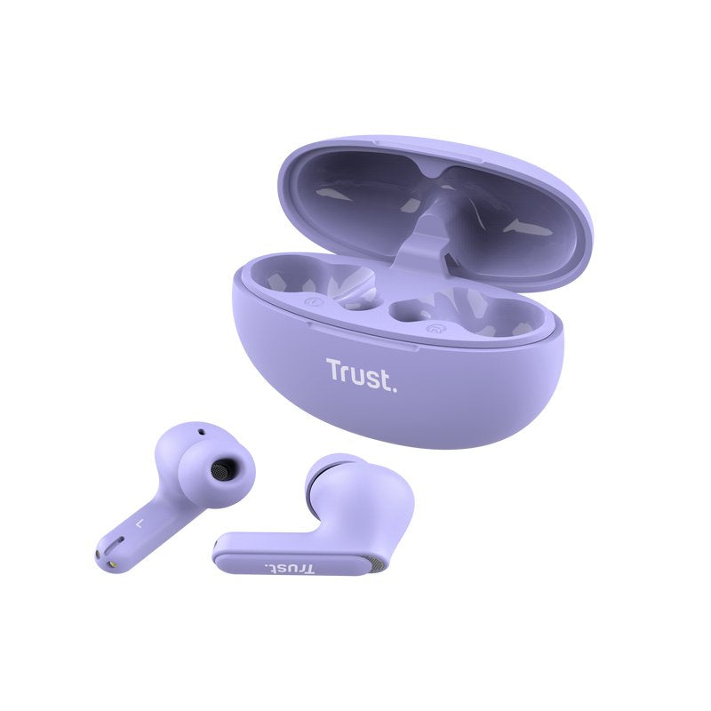 Auriculares Trust Yavi True Wireless Stereo (Tws) Usb Tipo C Bluetooth Púrpura