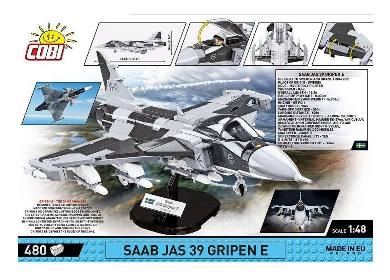 Cobi Armed Forces Saab Jas 39 Gripen E 480 Kl.5820