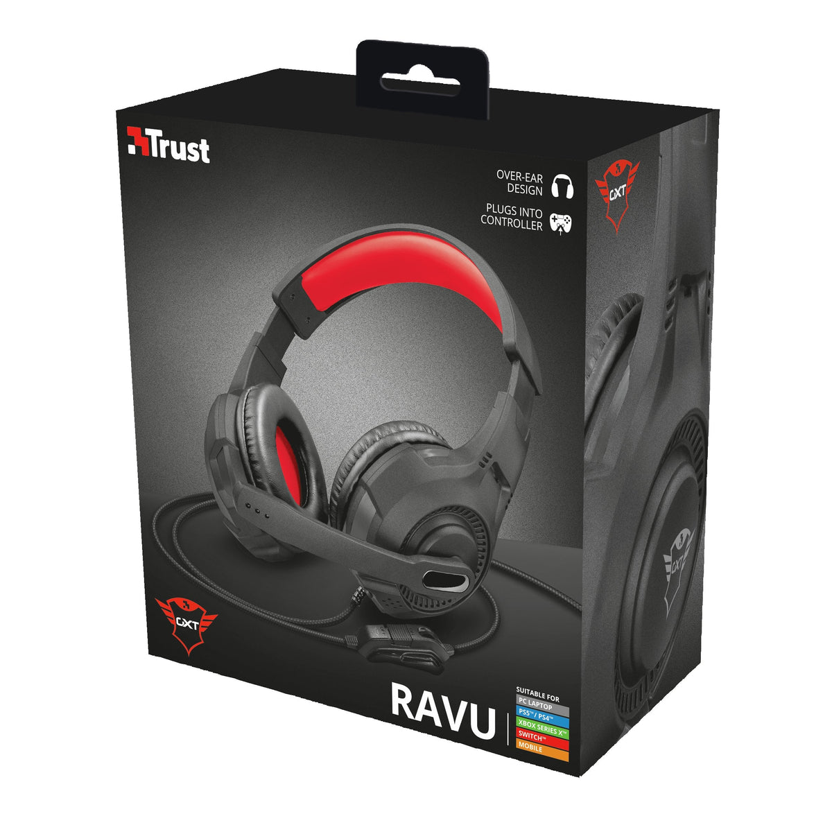 Trust Auriculares Gaming Gxt 307 Ravu Microfono Plegable Y Corto Diadema Ajustable Cable 2m Para Consolas 22450