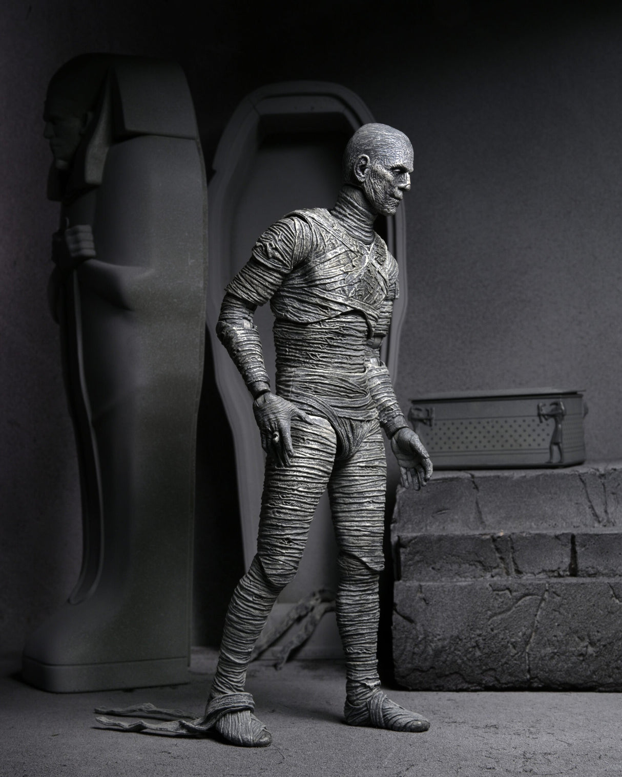 EAN 0634482048122 - NECA Ultimate Mummy (Black & White) imagen 9