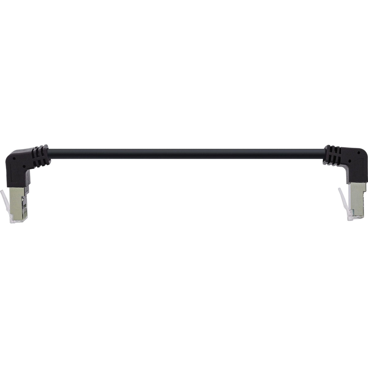 Cable De Red Inline En Ángulo Ascendente/Descendente, S/Ftp (Pimf), Cat.6, 250 Mhz, Pvc, Cobre, Negro, 0,15 M