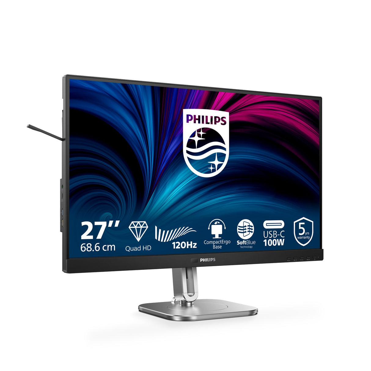 EAN 8721038002447 - Philips 27B2U4601/00 pantalla para PC 68,6 cm (27") 2560 x 1440 Pixeles Quad HD LCD Gris imagen 4