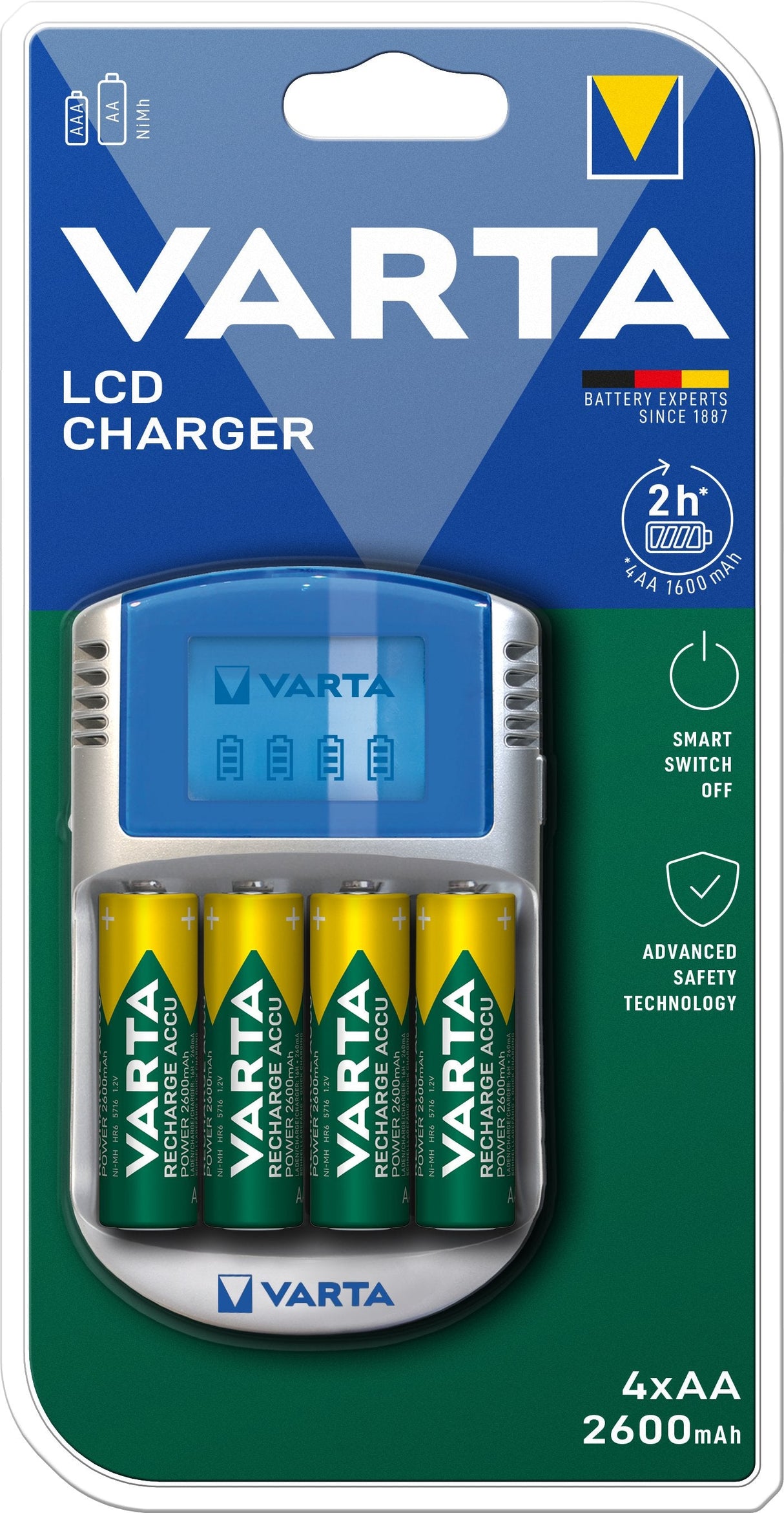 EAN 4008496641321 - Varta 57070 cargador de batería Pilas de uso doméstico Corriente alterna, Encendedor de cigarrillos imagen 3