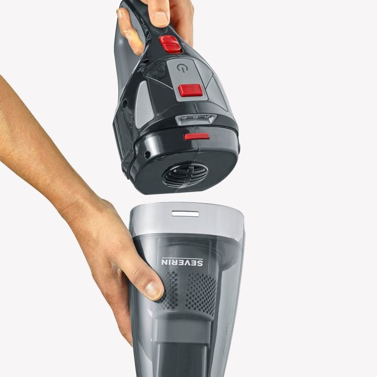 Aspiradora Severin Hv 7147 De Mano Negro, Gris, Rojo Combinado