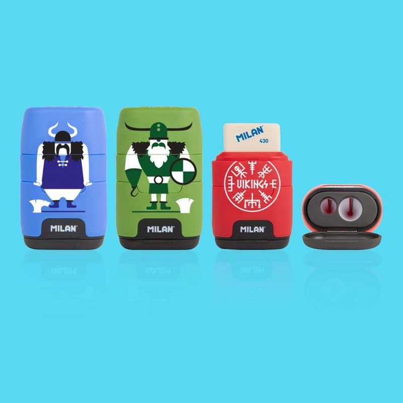 Milan Afilaborras Compact Vikings Caja Expositora 16u C/Surtidos