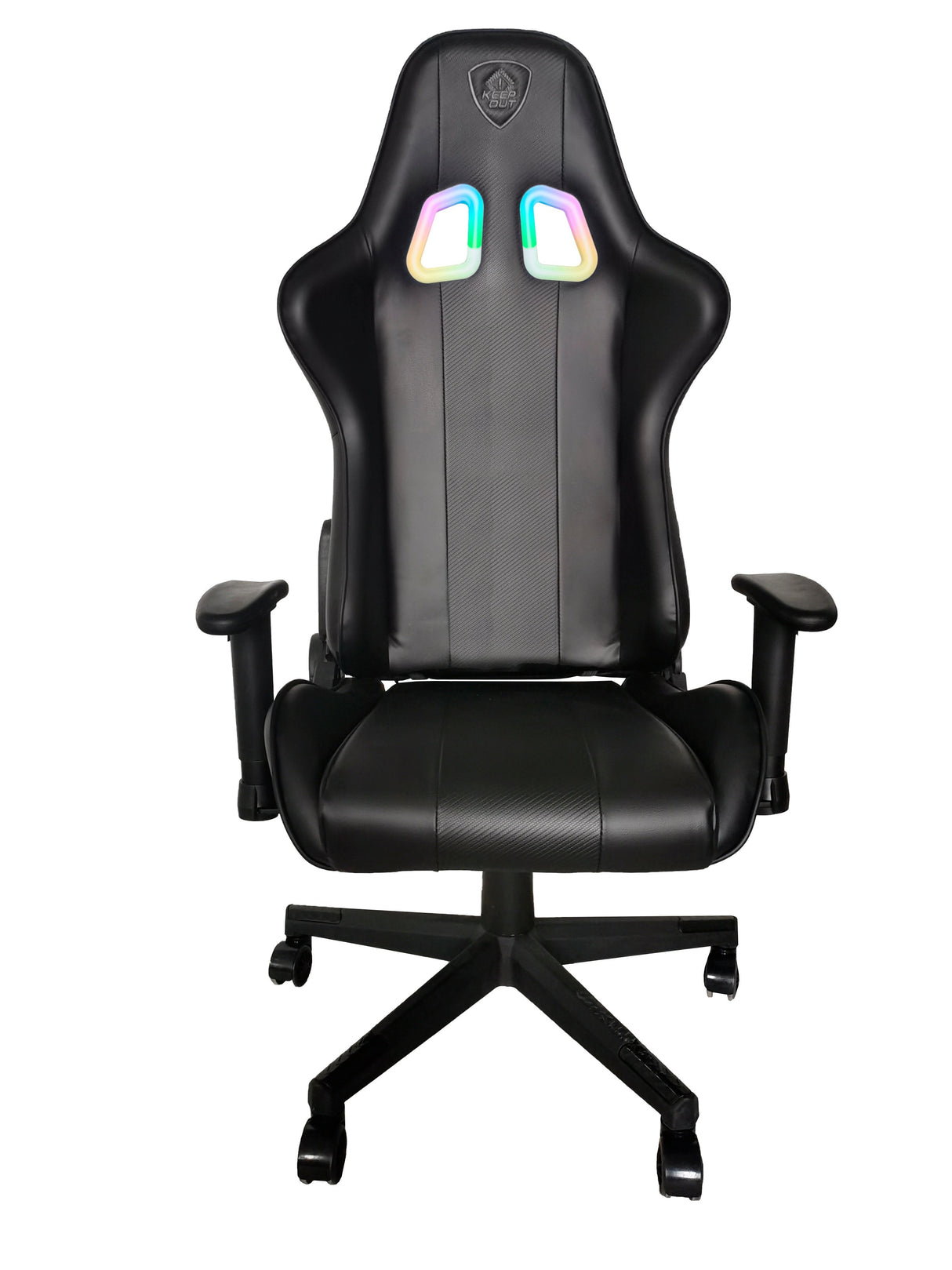 Silla Gaming Keepout Xspro-Racing Rgb Black Reposabrazos 2d/ Iluminacion Rgb Con Mando A Distancia/ Ruedas De Nylon/ Cojin Lumbar Y Cervical