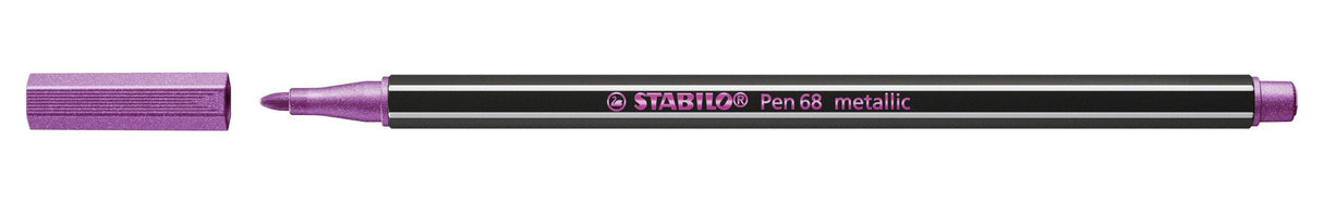 Stabilo Pen 68 Metallic Rotulador Rosa Metálico Caja -10u-