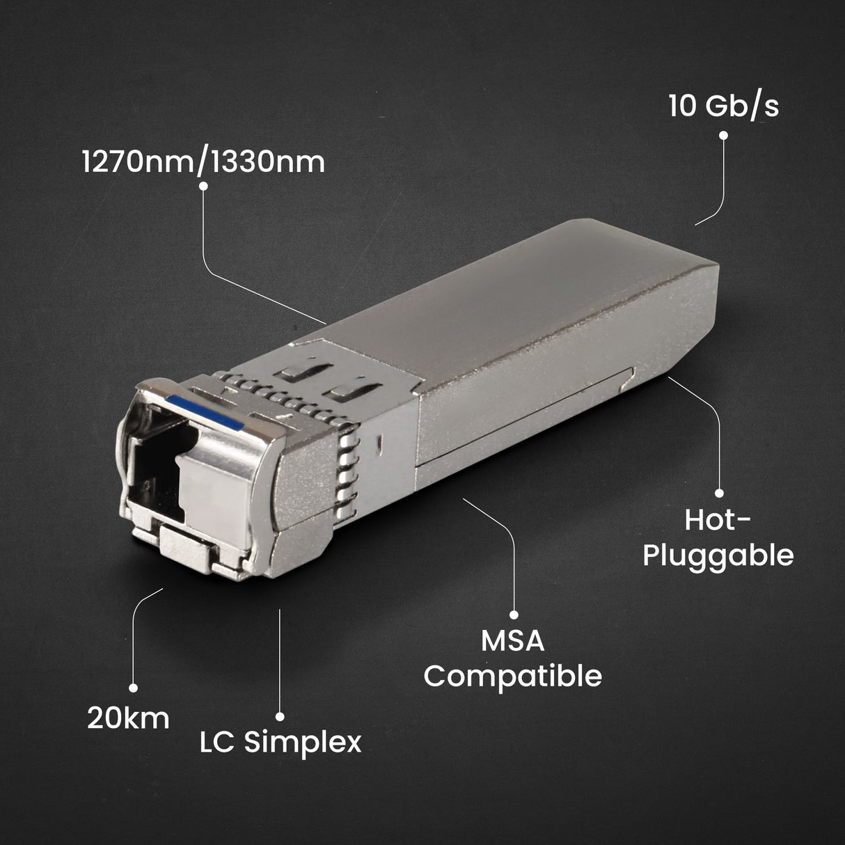 EAN 5903148915111 - Extralink EX.15111 red modulo transceptor Fibra óptica 10700 Mbit/s SFP+ imagen 8