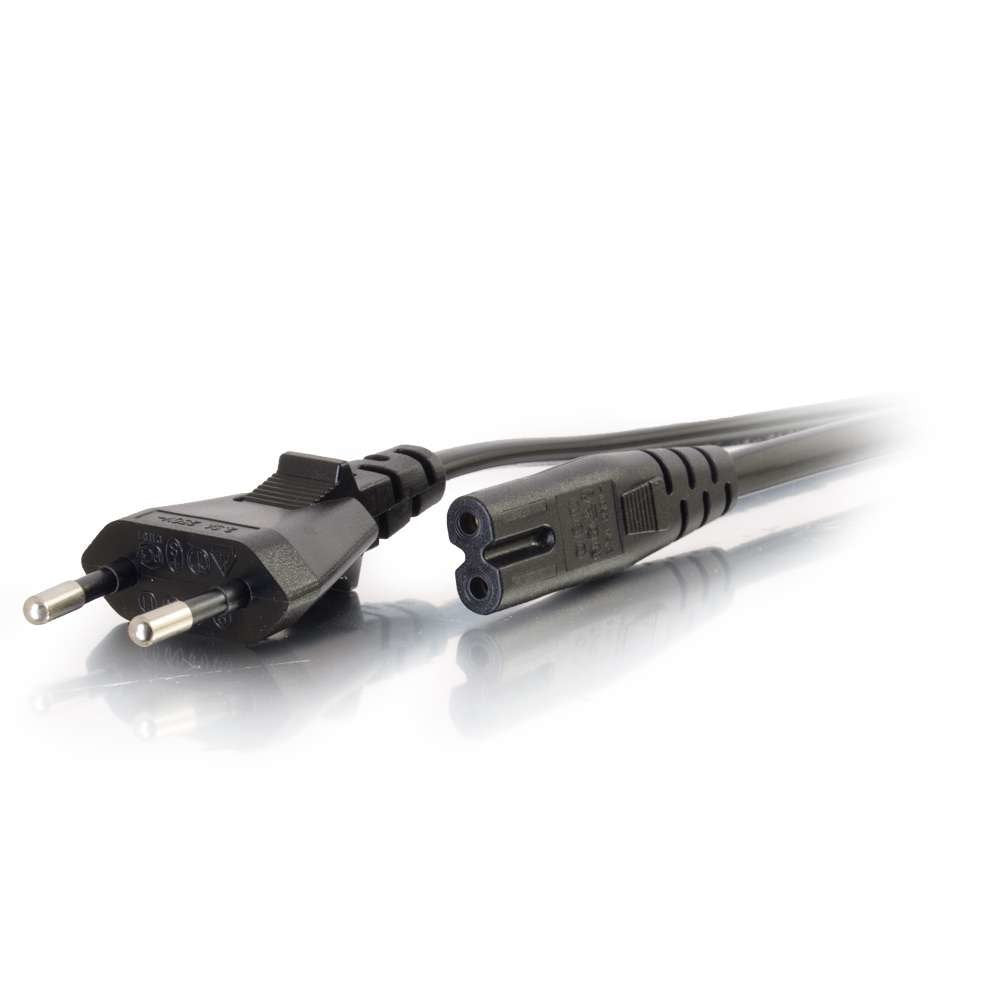EAN 0757120806165 - C2G 80616 cable de transmisión Negro 1 m CEE7/7 C7 acoplador imagen 2