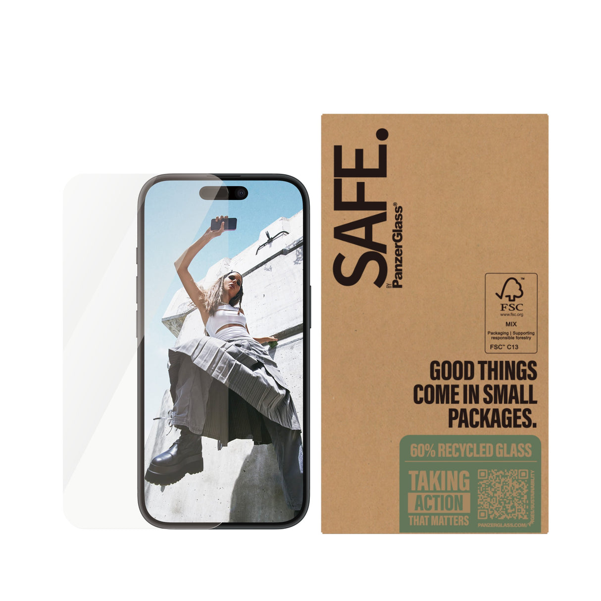 EAN 5715685002656 - PanzerGlass SAFE. by ® Screen Protector iPhone 16 | 15 | Ultra-Wide Fit | BULK Protector de pantalla Appl imagen 2