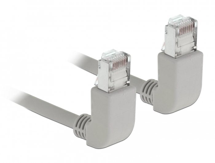 Delock Cable De Red Rj45 Cat.6a S / Ftp Acodado Arriba 0,5 M