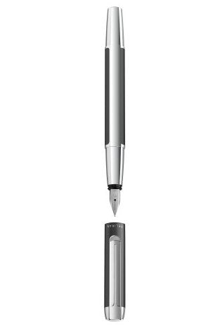 EAN 4012700822628 - Pelikan Pura P40 pluma estilográfica Sistema de carga por cartucho Antracita, Acero satinado 1 pieza(s) imagen 4
