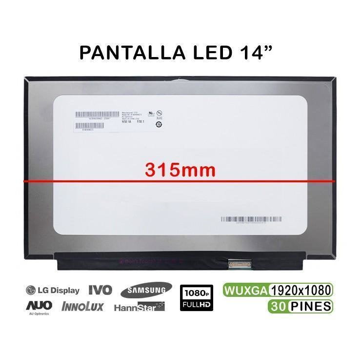 Pantalla Led De 14" Fhd Para Portátil Nv140fhm-N61 00ny436