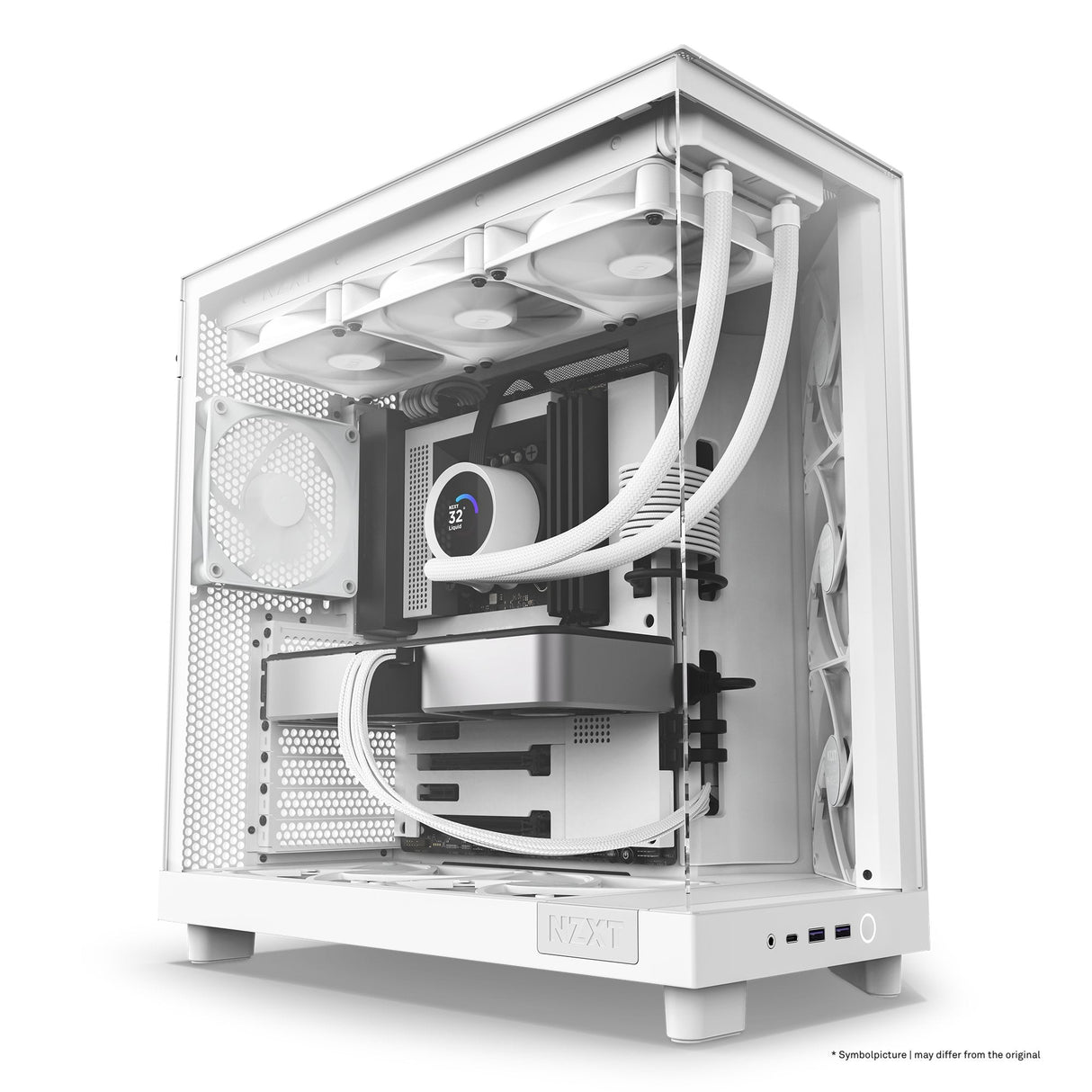EAN 5056547204048 - NZXT H6 Flow Midi Tower Blanco imagen 4