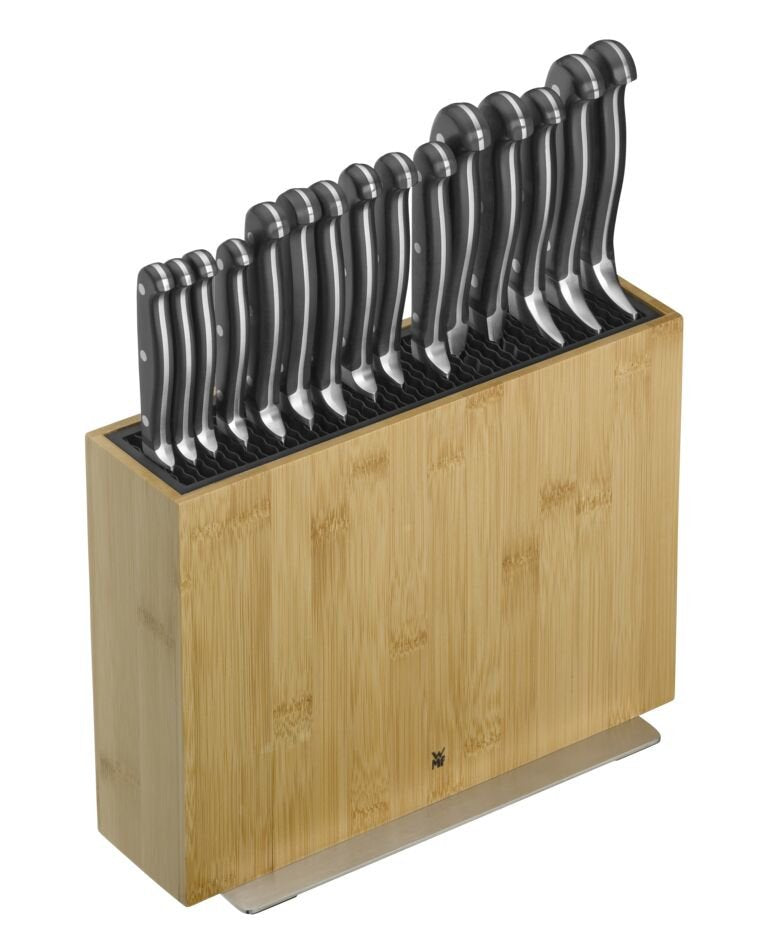 Wmf 1893874500 Messerblock Unbepiezast, Bambus Hell