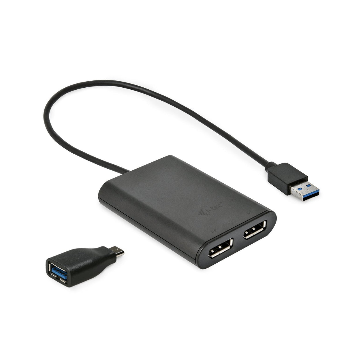 I-Tec Usb 3.0 Display Port 2x Dp 4k Ultra Hd 4096x2160 60hz Display Adapter With Displaylink Chip 6950 For Macos Windows Android