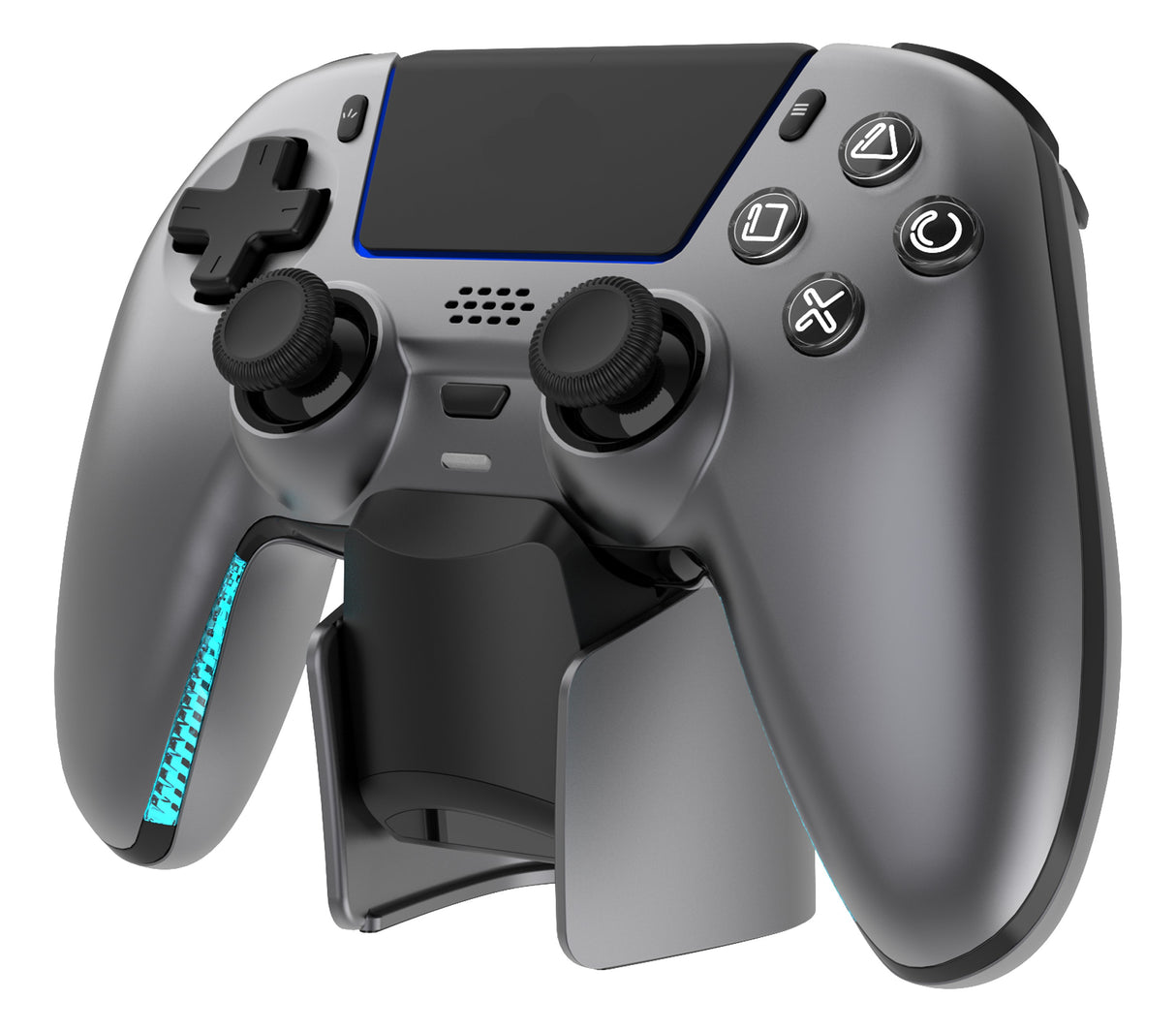 EAN 7333048072498 - Deltaco Gaming GAM-199-STEELGRAY mando y volante Gris, Metálico, Acero Bluetooth/USB Gamepad PlayStation imagen 2