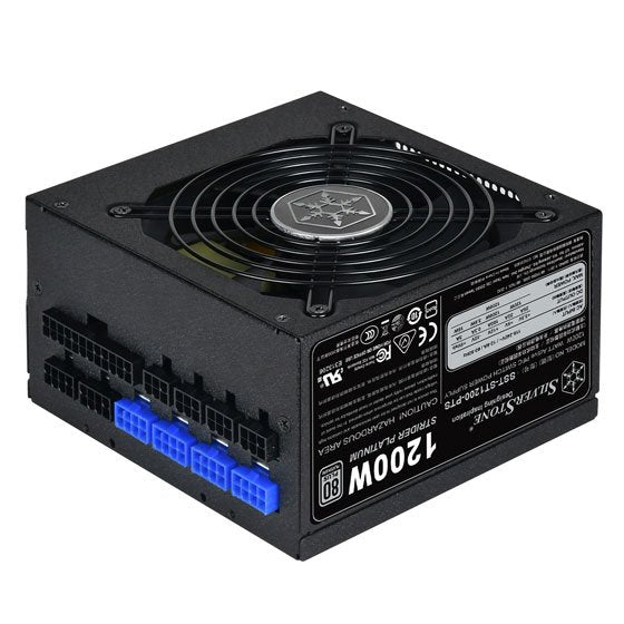 Fuente De Alimentación Silverstone Atx Psu Sst-St1200-Pts, 1200w 80 Plus Platinum, 120mm, Modular