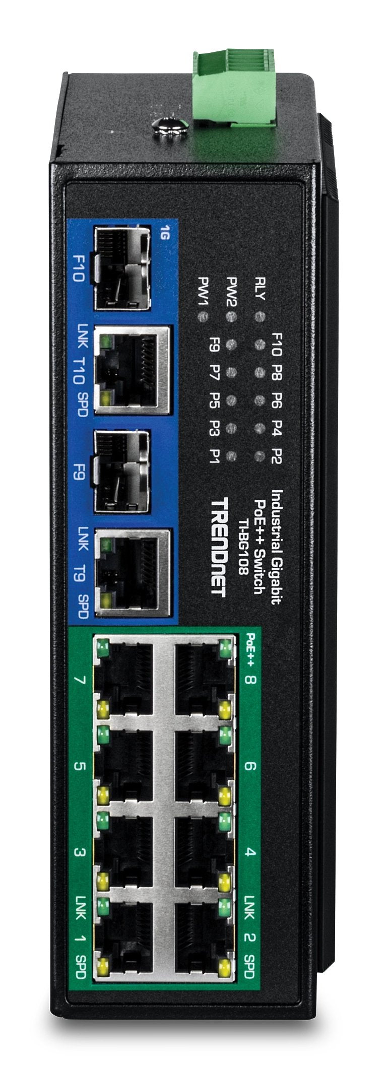 Trendnet 10-Port Indumrial Gigabit 400w Poe++ Din-Rail Swit