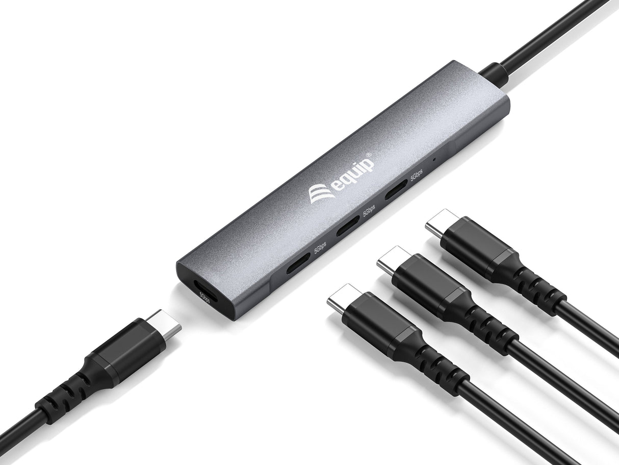EAN 4015867230527 - Equip 128963 hub de interfaz USB 3.2 Gen 1 (3.1 Gen 1) Type-C 5000 Mbit/s Negro, Plata imagen 3