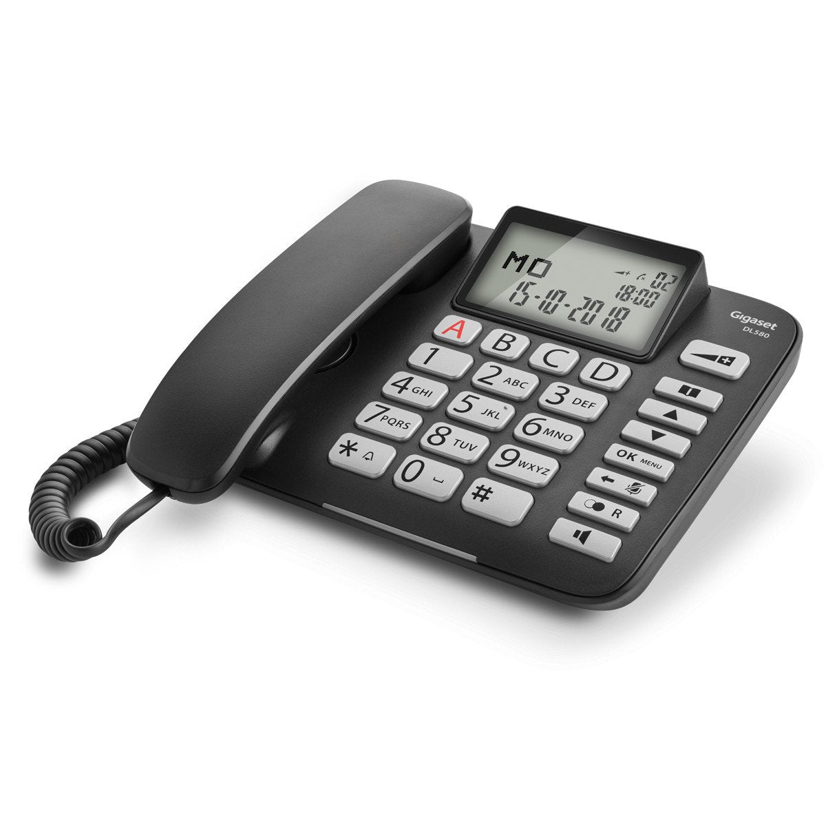EAN 4250366854342 - Gigaset DL580 Teléfono analógico Identificador de llamadas Negro imagen 6