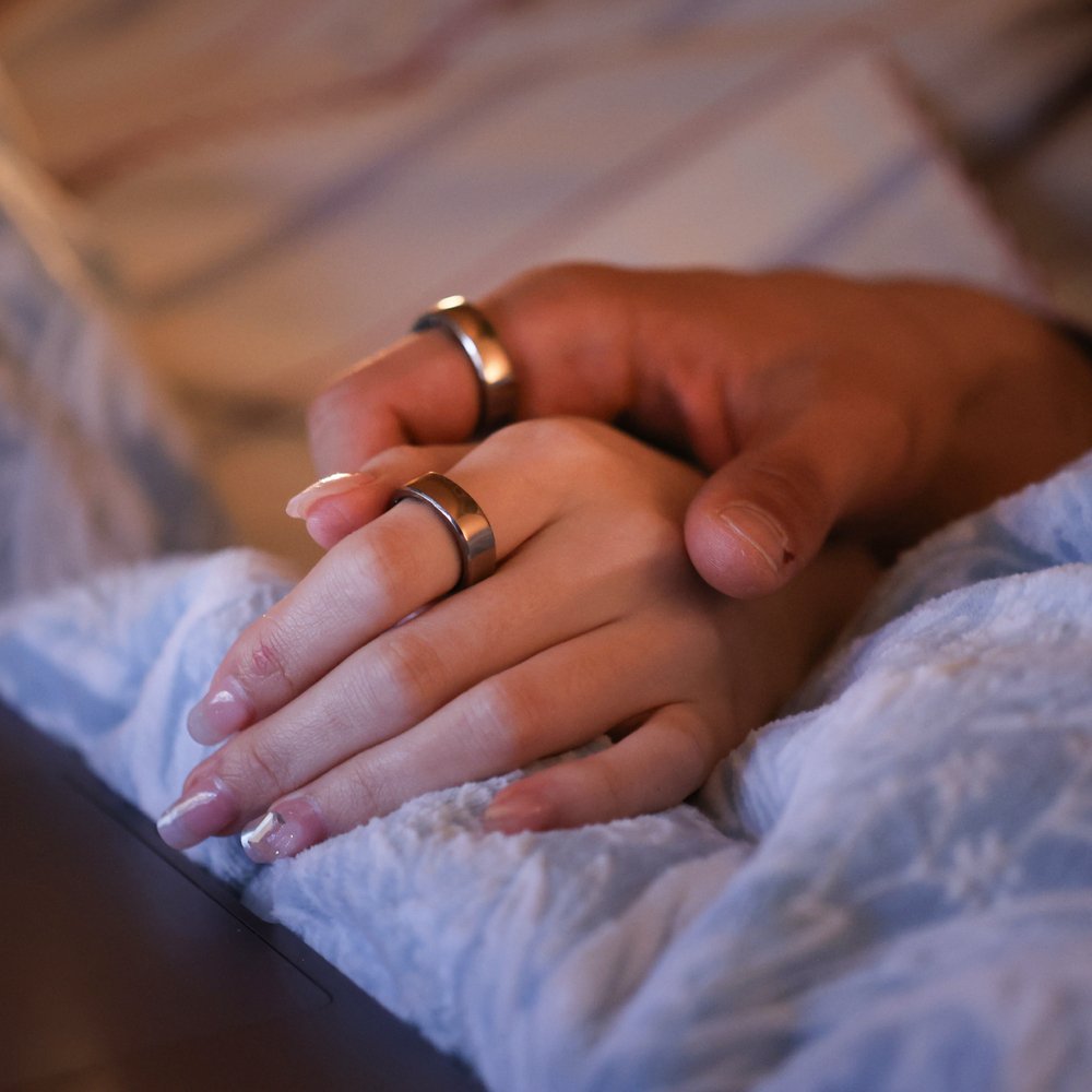 Ringconn Smart Ring Gen2 Air Für Frauen Und Männer - Schlaf- Und Fitness Tracking Wearable - Herzfrequenz - Dünengold Grösse 8