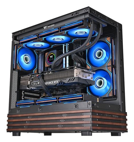 120mm Thermaltake Swafan 120 Ex Infinity Wood Edition 3pack Fan