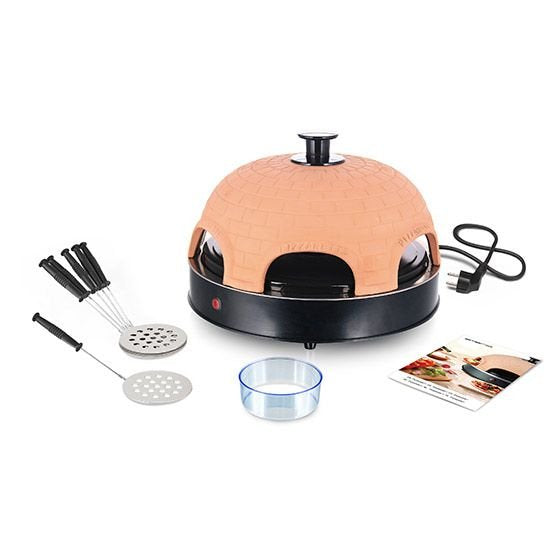 EAN 7333282000769 - Emerio PO-115984 fabricante de pizza y hornos 6 Pizza(s) 1200 W Negro, Naranja imagen 1