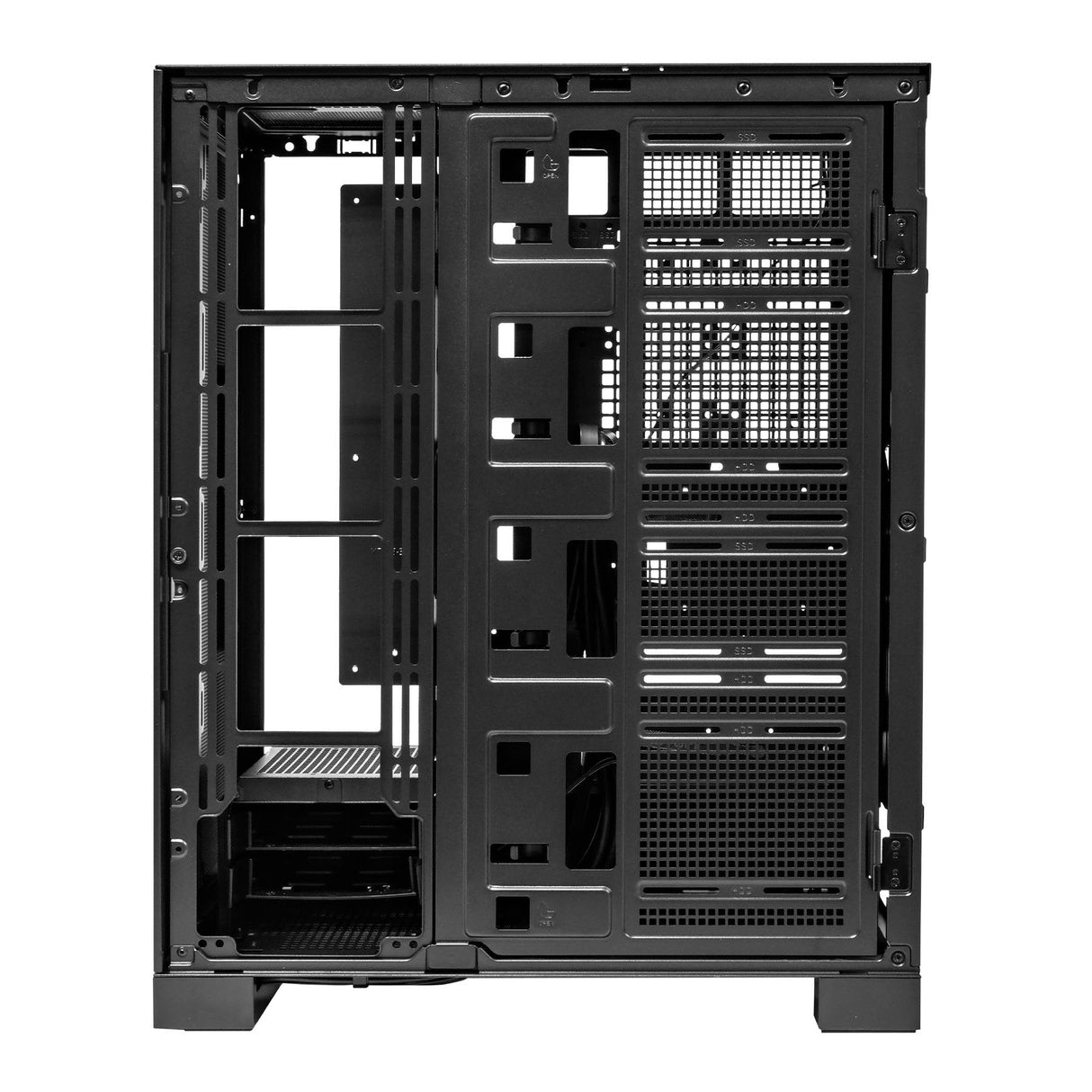 Caja Pc E-Atx Torre Abysm Ai Pro 100 Workstation Negra 9xslots 6xssd 2xhdd 2xusb 3.0 1xusb-C Color Negro
