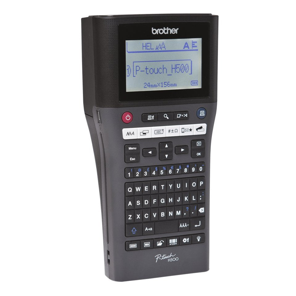 Brother Pth500yp Etiqueteuse Portable Et Connectable Con Teclado Azerty. Hasta 7 Lignesd Impresión. 30mm/Sec.