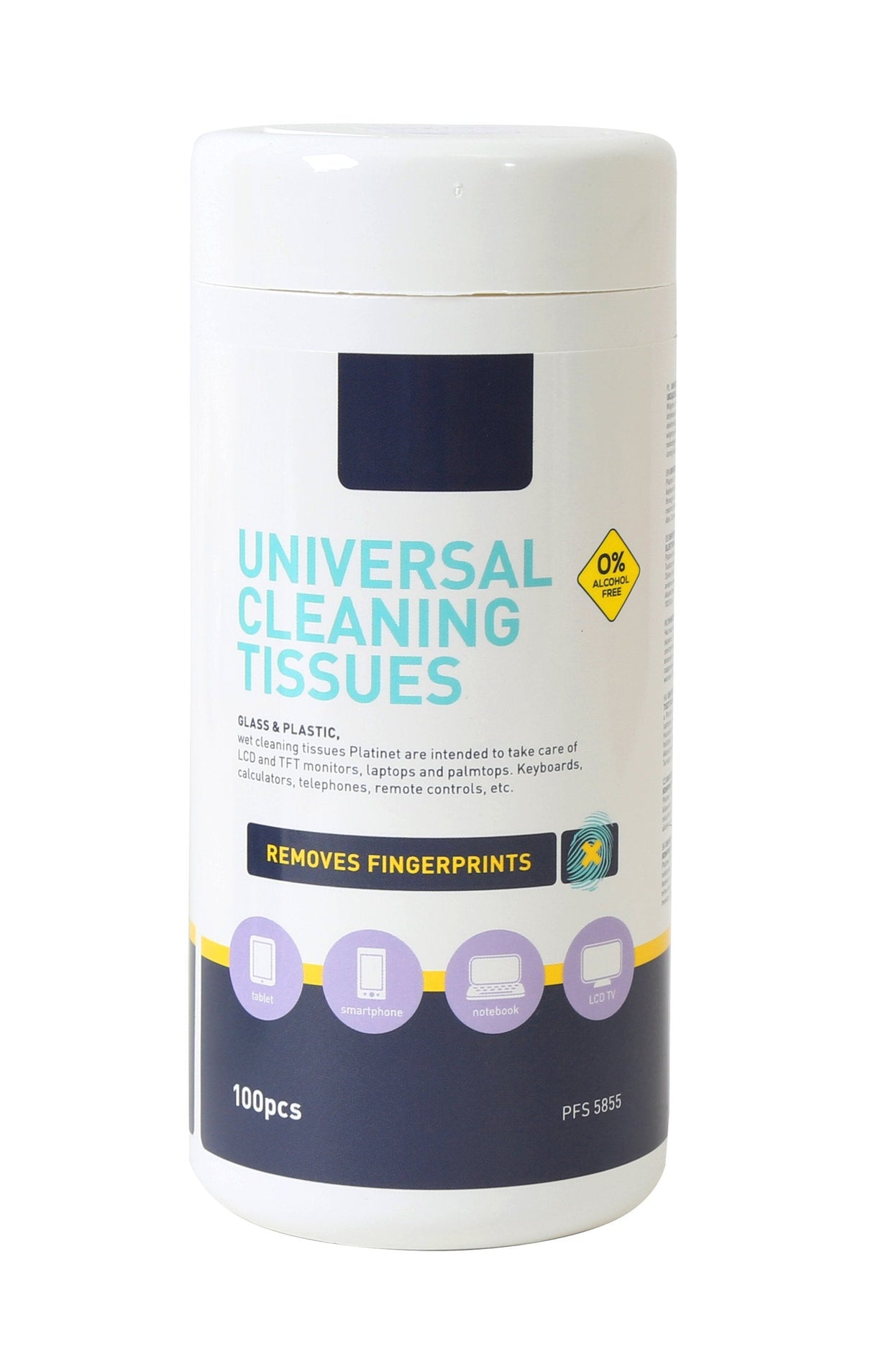 Platinet Toallitas Húmedas Tft/Lcd Plast. 100pcs