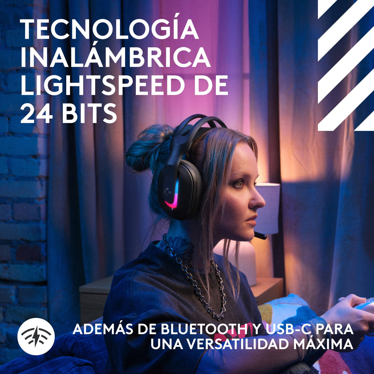 EAN 5099206133334 - Logitech G Astro A20 X Inalámbrico y alámbrico Diadema Juego USB Tipo C Negro imagen 9