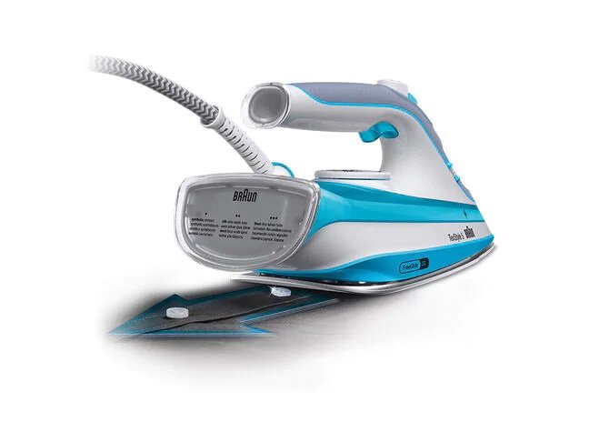 Braun Texstyle 5 Si 5006 Bl Plancha Vapor-Seco Suela De Cerámica 2600 W Azul, Gris, Blanco 0127406000