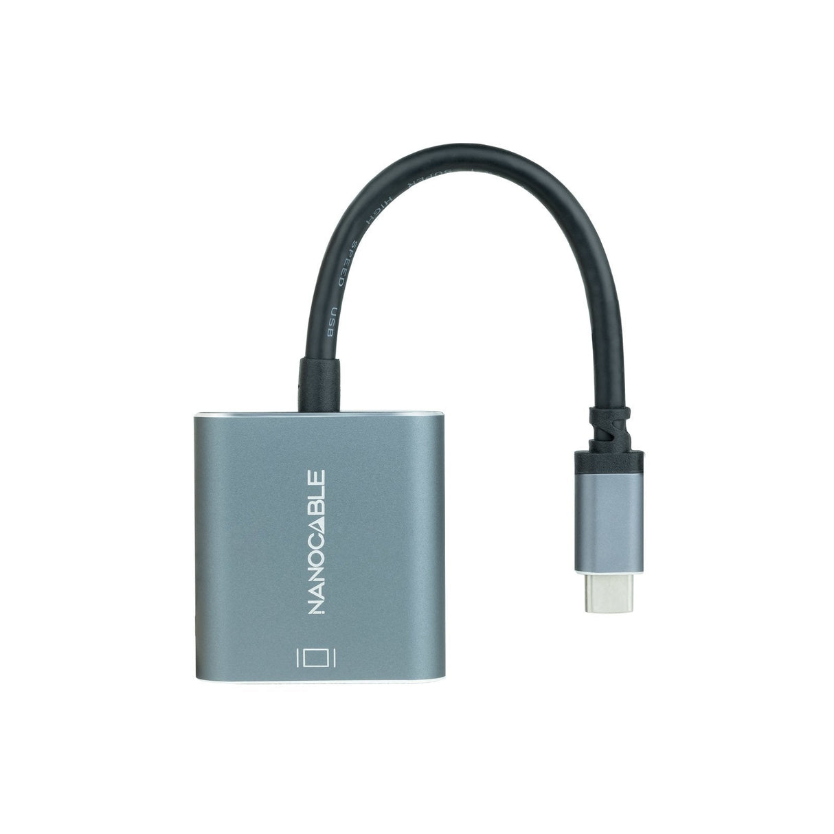 Conversor Usb-C A Dvi Aluminio Gris 15 Cm