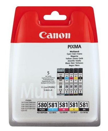 EAN 8714574652177 - Canon 2024C006 cartucho de tinta 5 pieza(s) Original Negro, Cian, Magenta, Amarillo imagen 1