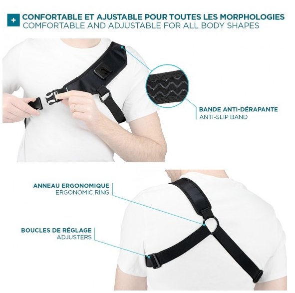 Correa Para El Pecho Con Soporte Universal Para Dispositivos De 5-7''