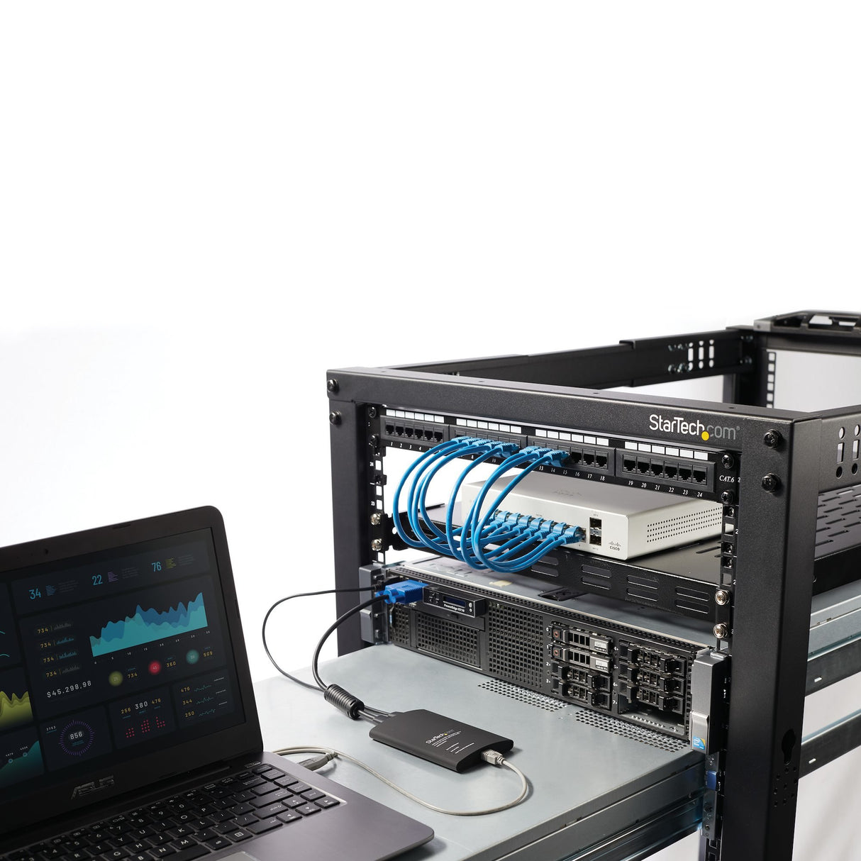 EAN 0065030854382 - StarTech.com NOTECONS02 interruptor KVM Negro imagen 5