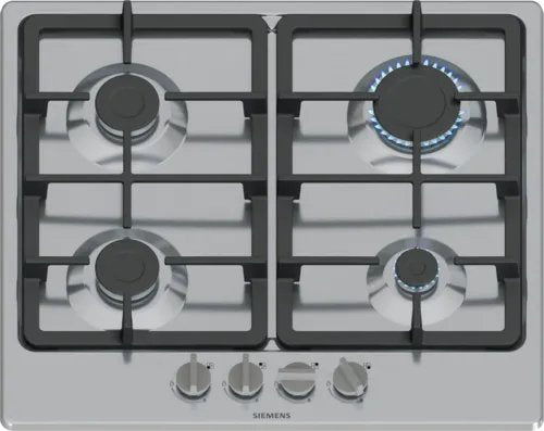 Siemens Eg6b5pk90 Hobs Negro, Acero Inoxidable Integrado 60 Cm Encimera De Gas 4 Zona(S)