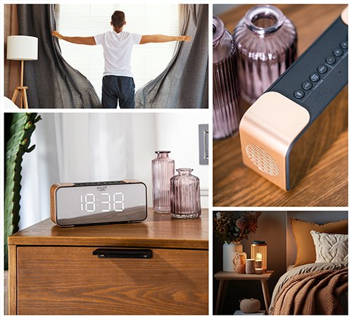 EAN 5903887808989 - Adler AD 1190CR despertador Reloj despertador digital Negro, Cobre imagen 11