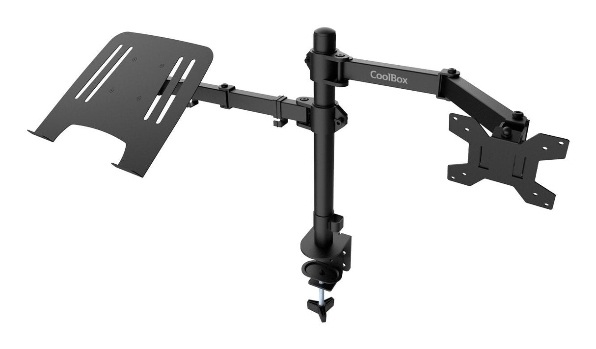 Soporte Coolbox Soporte Monitor+Portatil Monobrazo Acero