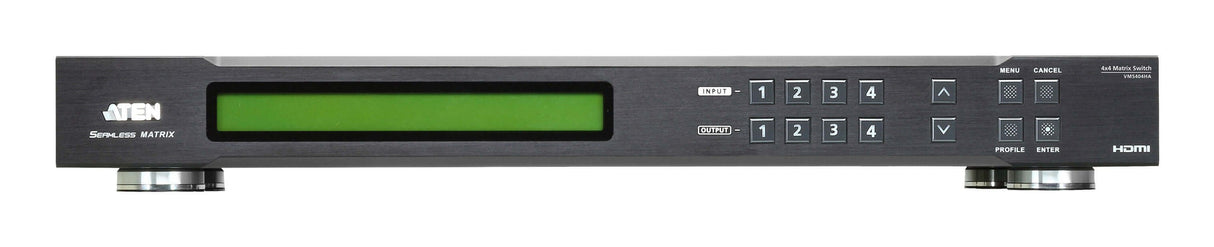 Matrix Switch Hdmi 4x4 Con Escalador, Y Audio Aten Vm5404ha