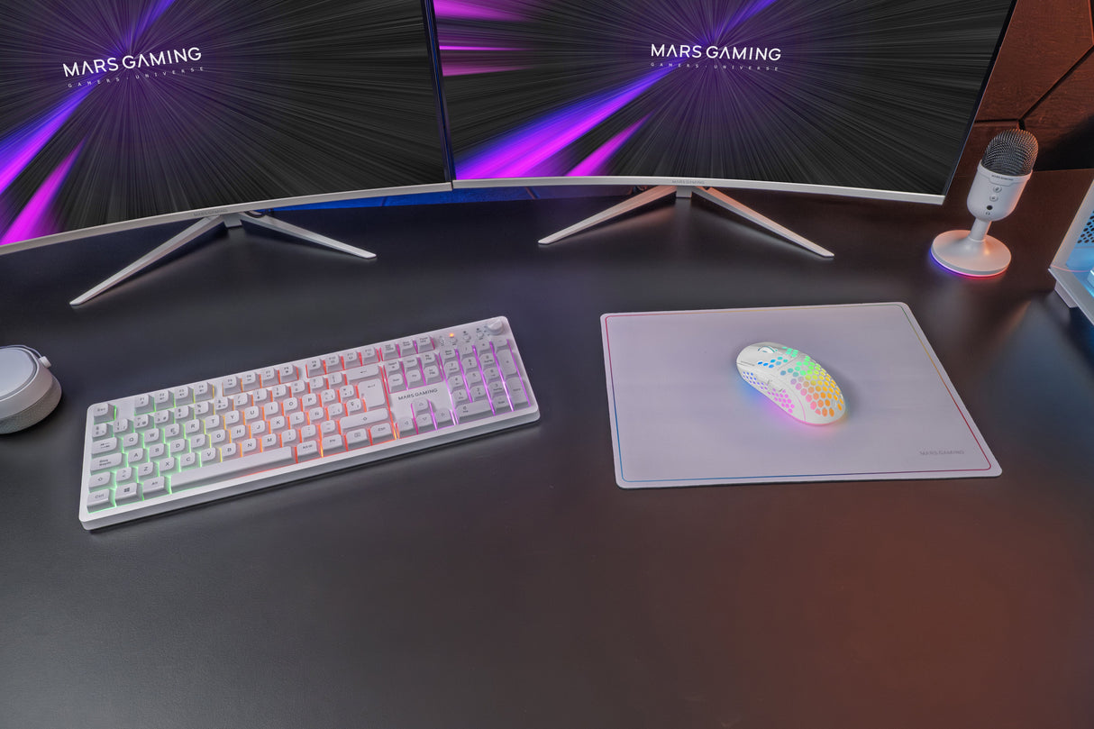 Pack Gaming Mars Gaming Mcpwx Teclado Inalámbrico + Ratón Inalámbrico + Alfombrilla