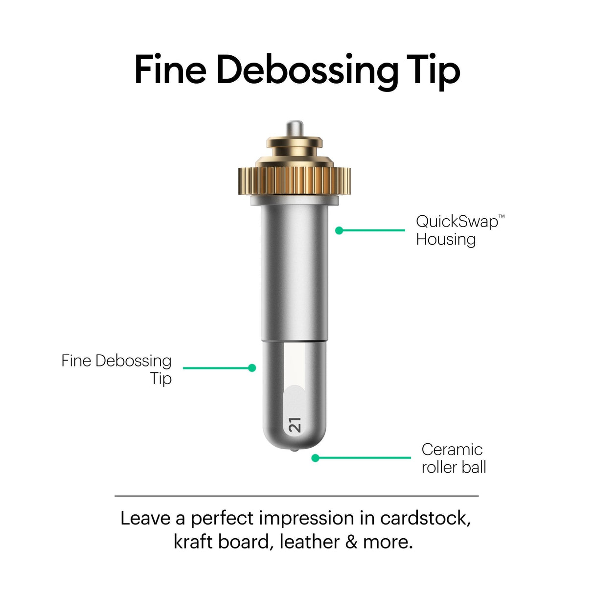 EAN 0093573840999 - Cricut Fine Debossing Tip + QuickSwap Housing imagen 3